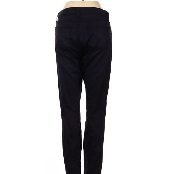 J Brand Jeans Black Skinny Leg Cut Mid Rise Waist Size 27 #460 - Picture 3 of 4